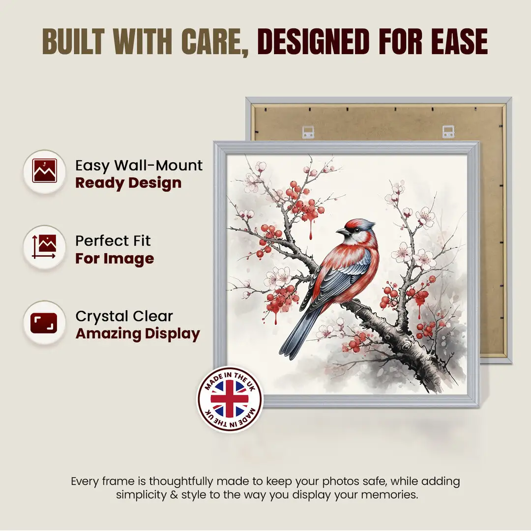 25x25" Classic Silver Picture Frame - Elegant Wall Display For Photos & Artwork thumbnail 7