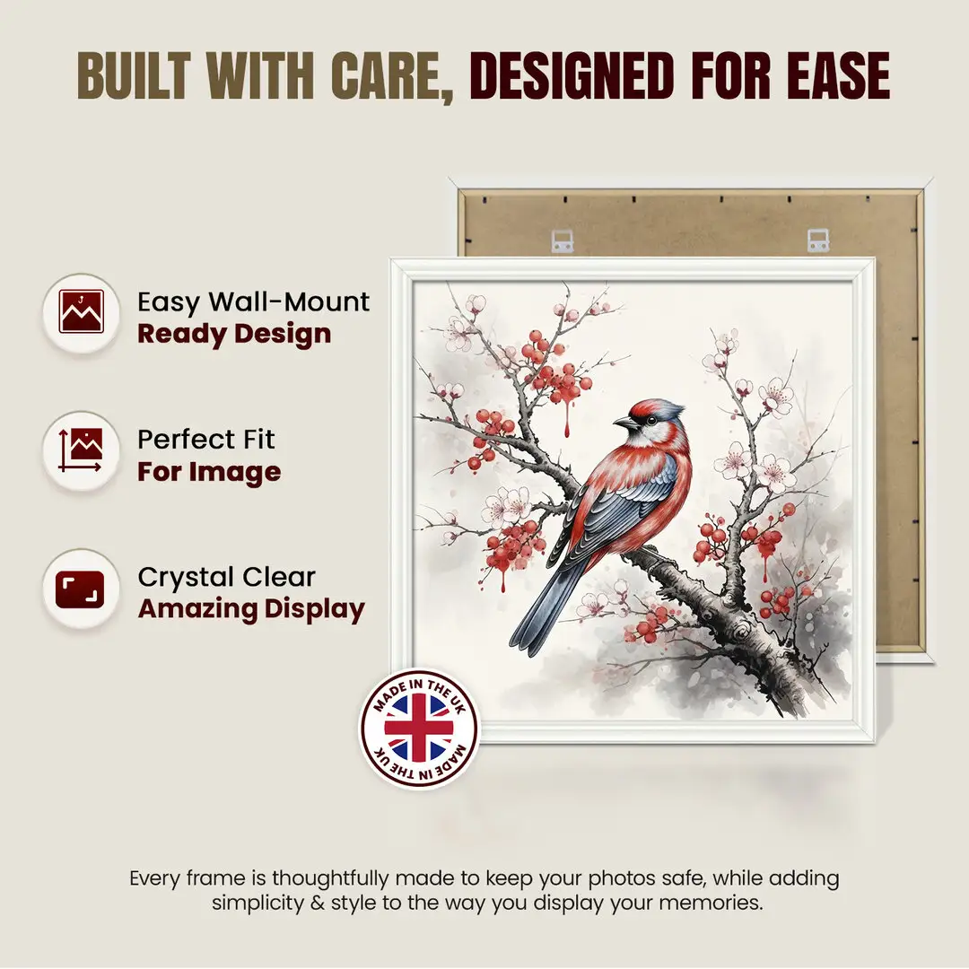 25x25" Classic White Picture Frame - Elegant Wall Display For Photos & Artwork thumbnail 7