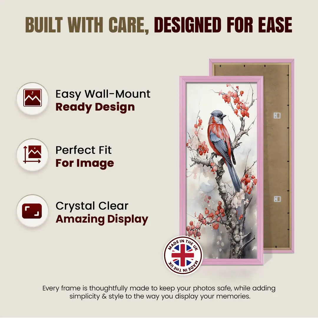 26x10" Classic Pastel Pink Picture Frame - Timeless Wall Display For Family Photos & Artwork thumbnail 7