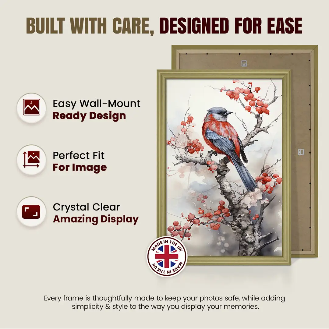 26x18" Classic Gold Picture Frame - Elegant Wall Display For Photos & Artwork thumbnail 7