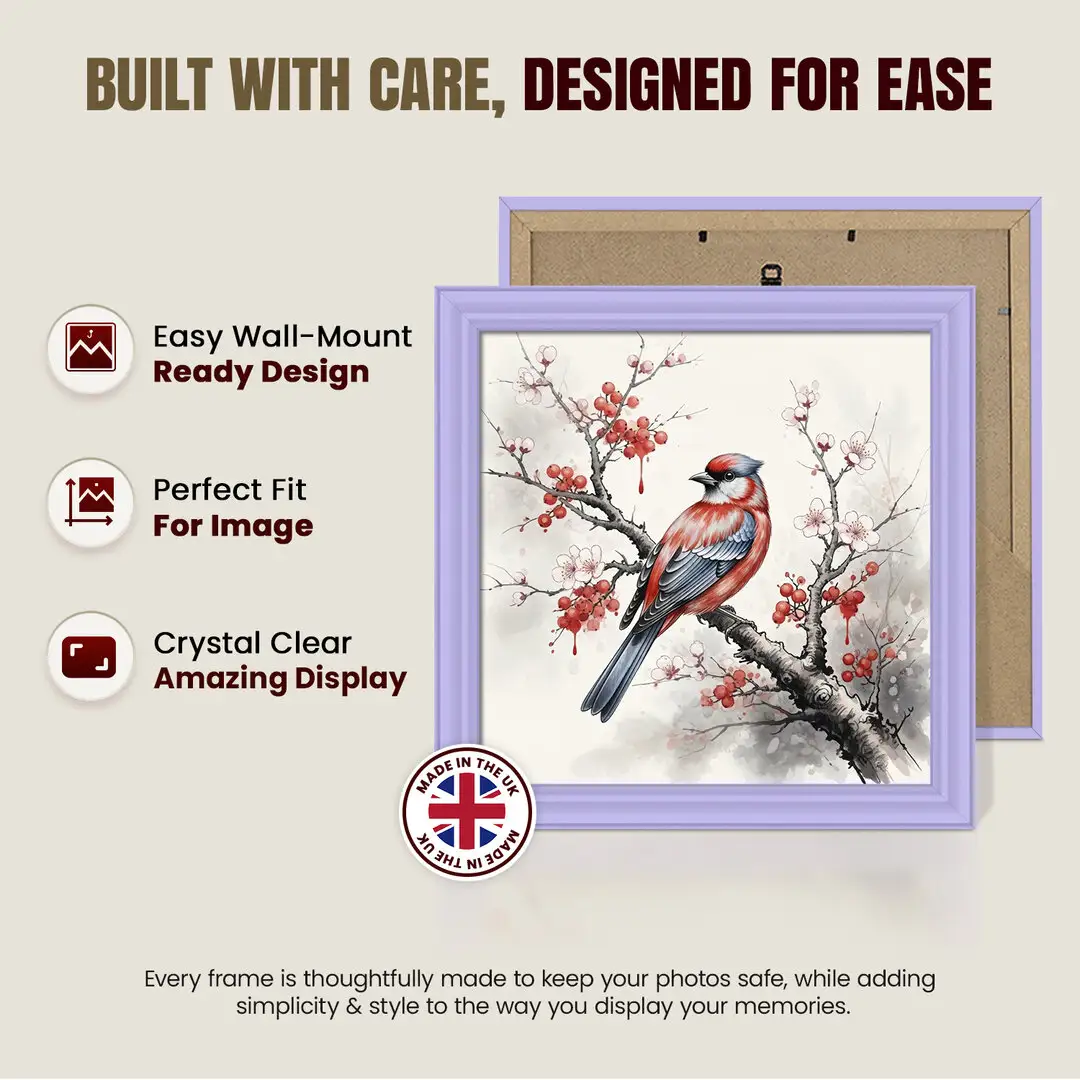 30x30cm Classic Purple Picture Frame - Elegant Wall Display For Photos & Artwork thumbnail 7