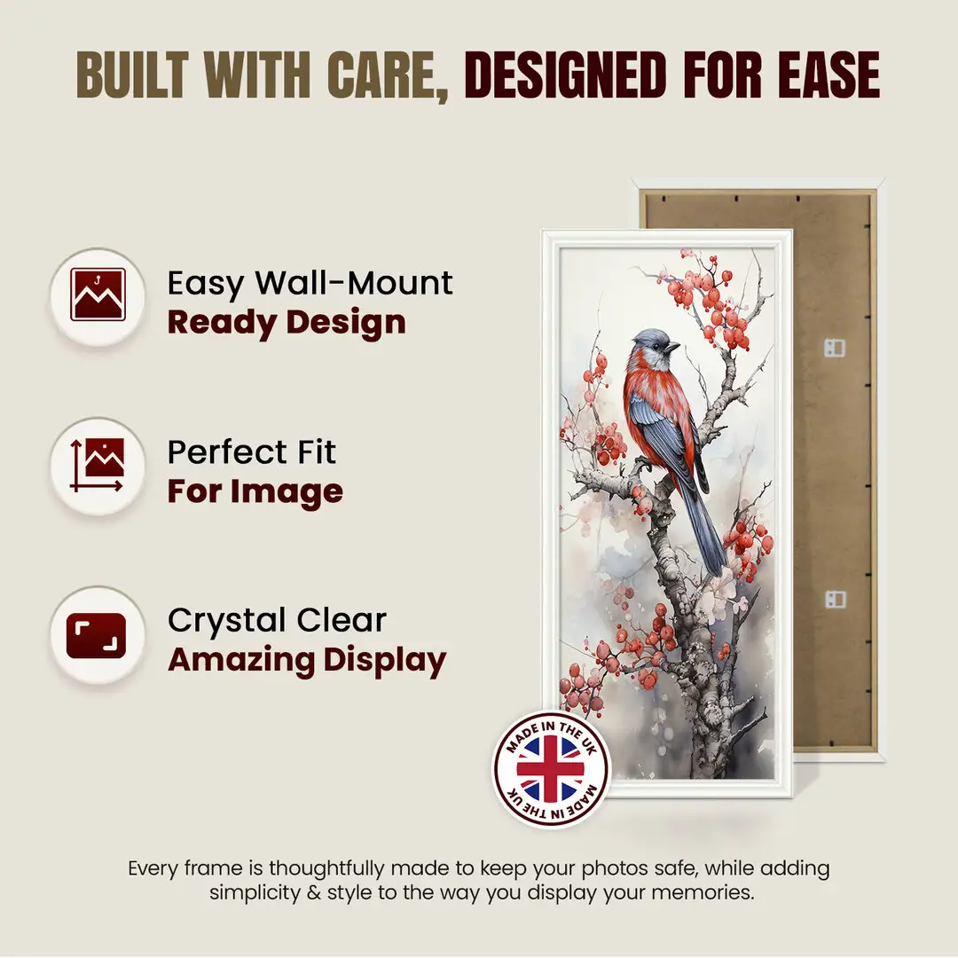 36x10" Classic White Picture Frame - Elegant Wall Display For Photos & Artwork thumbnail 7