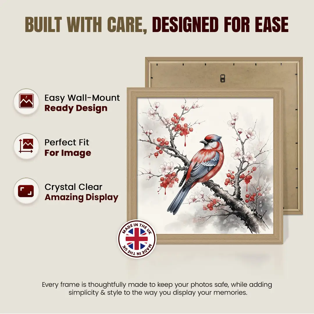 45x45cm Classic Country Pine Picture Frame - Timeless Wall Display For Family Photos & Artwork thumbnail 7