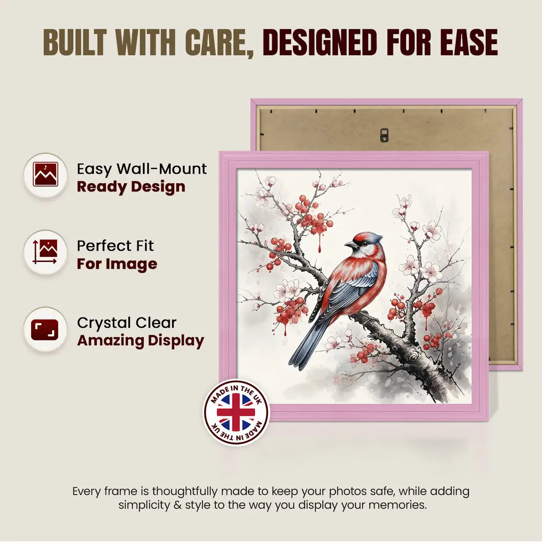 45x45cm Classic Pastel Pink Picture Frame - Elegant Wall Display For Photos & Artwork thumbnail 7