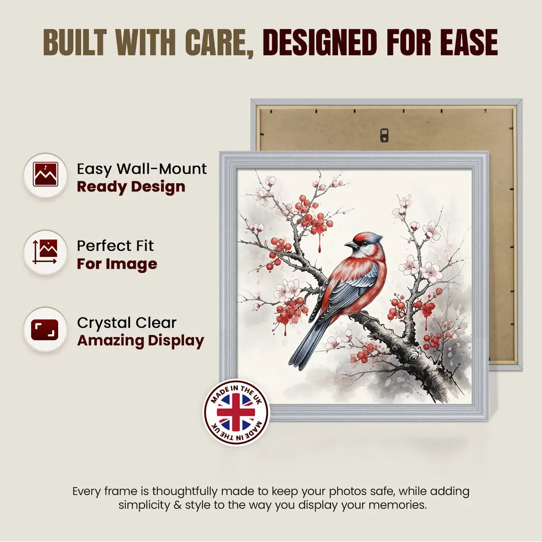 45x45cm Classic Silver Picture Frame - Elegant Wall Display For Photos & Artwork thumbnail 7
