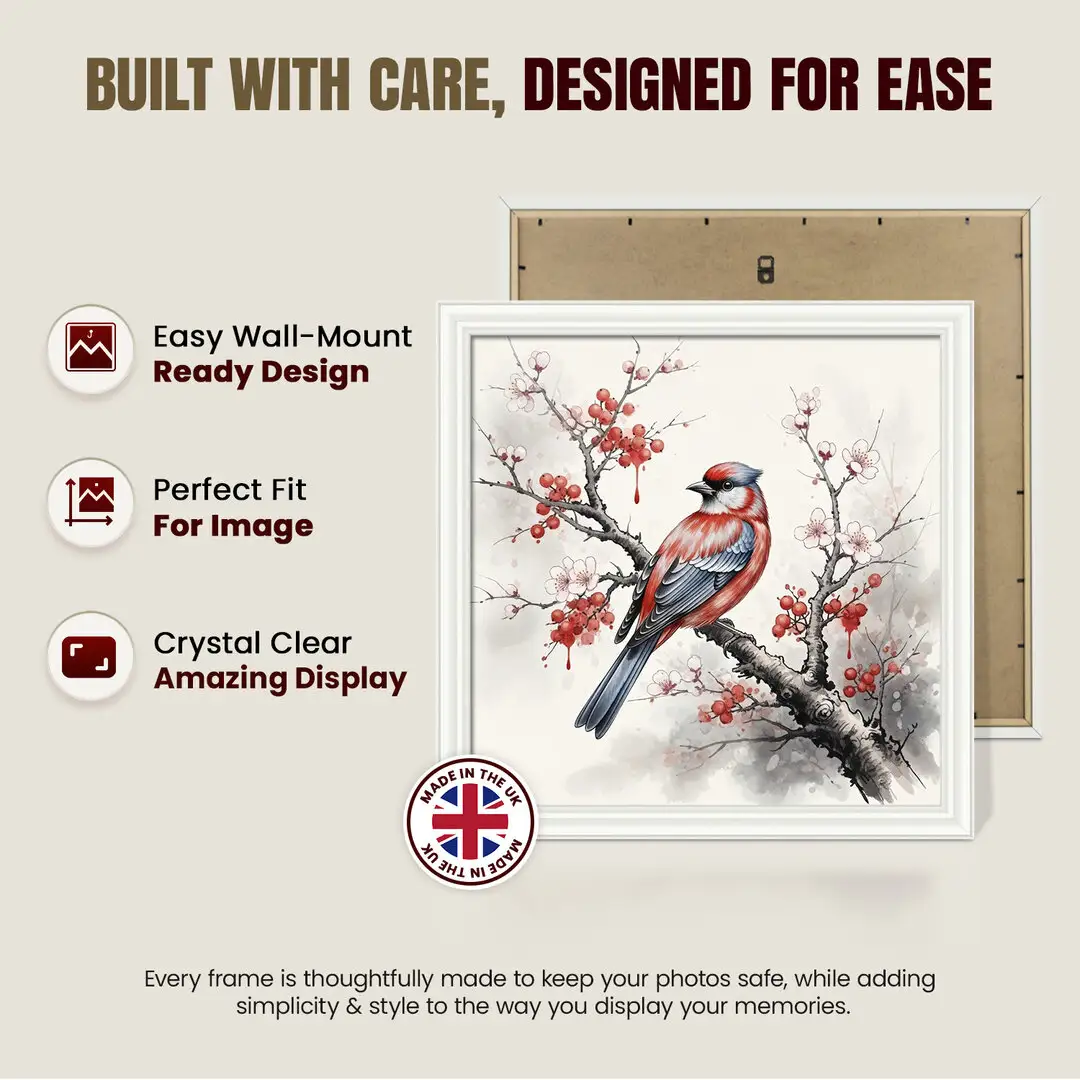 50x50cm Classic White Picture Frame - Elegant Wall Display For Photos & Artwork thumbnail 7