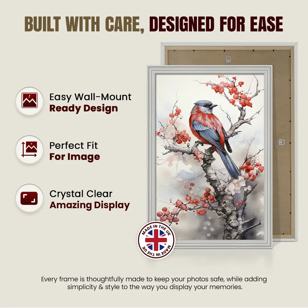 60x40cm Classic Light Grey Picture Frame - Timeless Wall Display For Family Photos & Artwork thumbnail 7