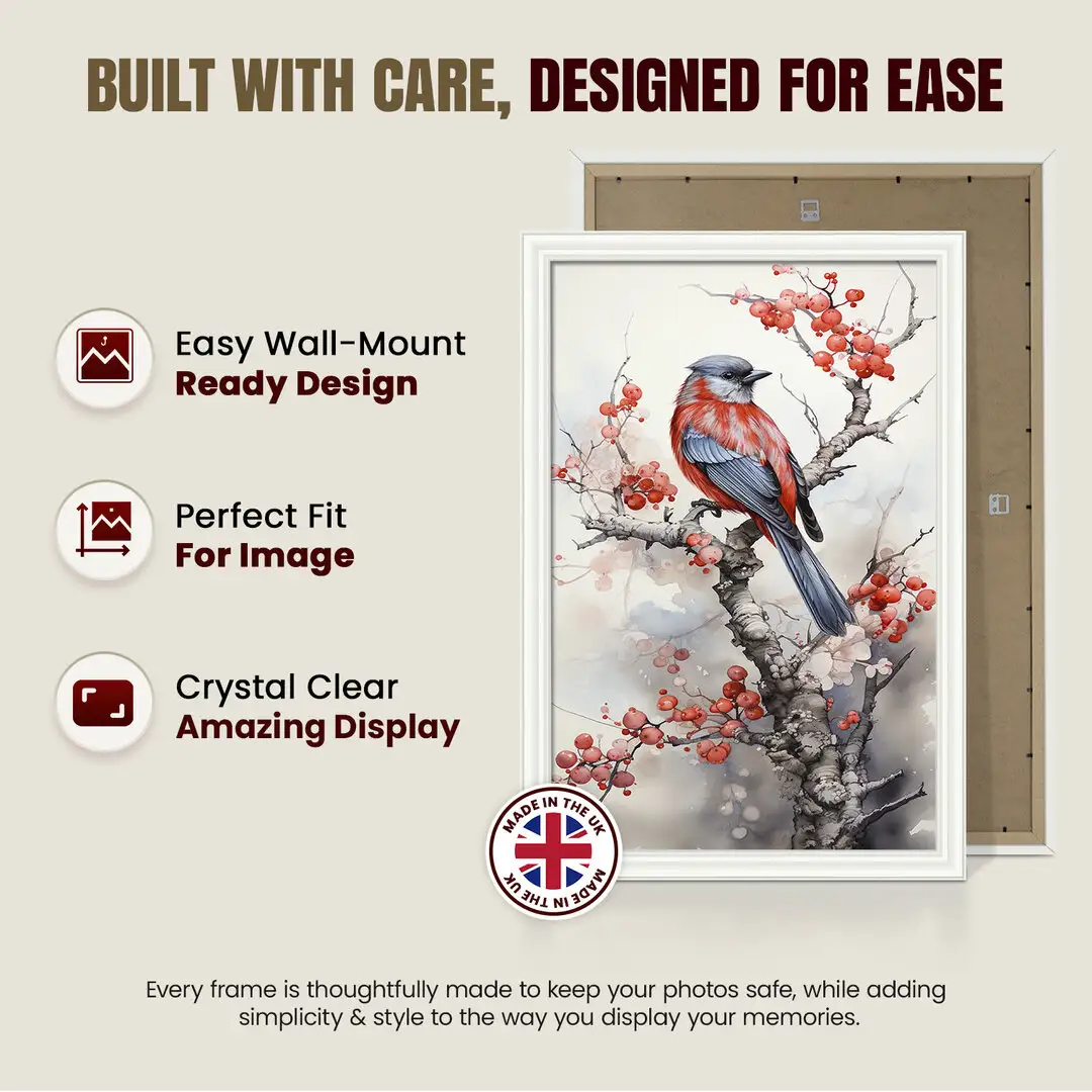 66x51cm Classic White Picture Frame - Elegant Wall Display For Photos & Artwork thumbnail 7