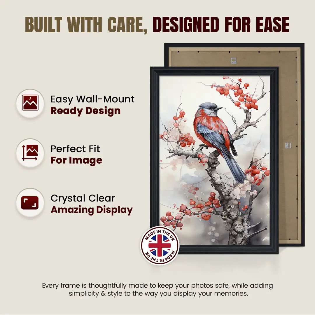 70x50cm Classic Black Picture Frame - Elegant Wall Display For Photos & Artwork thumbnail 7