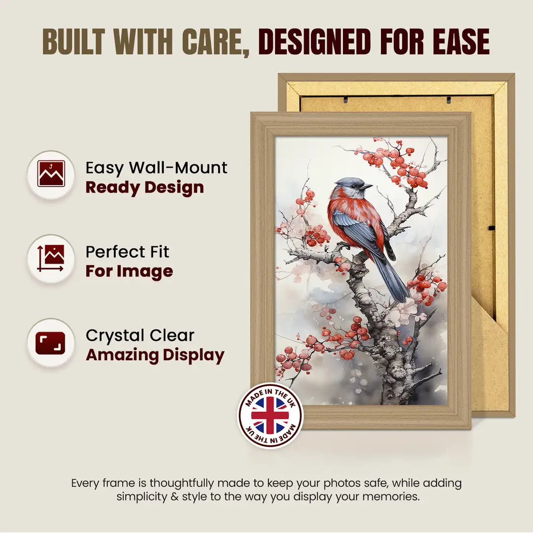 9x7" Classic Country Pine Picture Frame - Timeless Wall Display For Family Photos & Artwork thumbnail 7