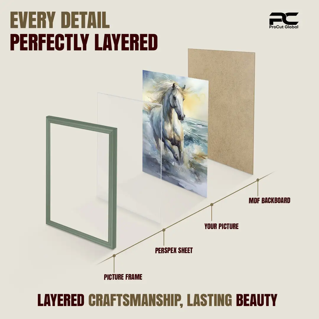 22x14" Classic Green Picture Frame - Elegant Wall Display For Photos & Artwork thumbnail 3
