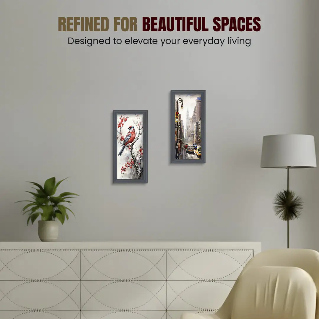 10x4" Classic Dark Grey Picture Frame - Elegant Wall Display For Photos & Artwork thumbnail 2
