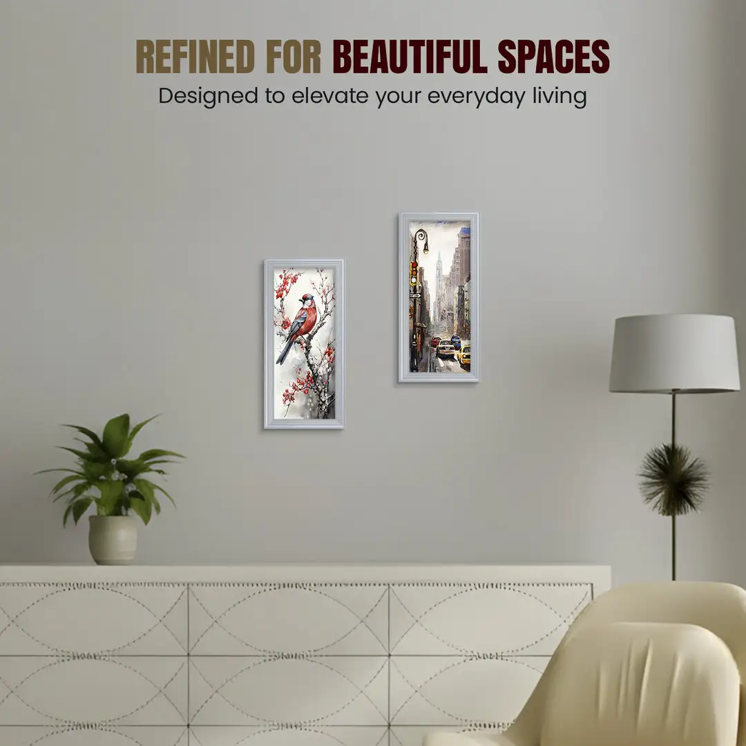 10x4" Classic Silver Picture Frame - Elegant Wall Display For Photos & Artwork thumbnail 2