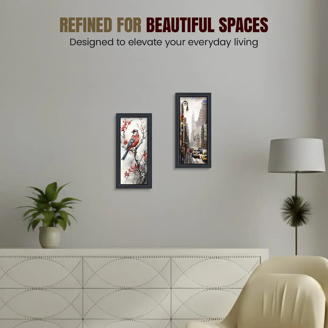 10x5" Classic Black Picture Frame - Elegant Wall Display For Photos & Artwork thumbnail 2