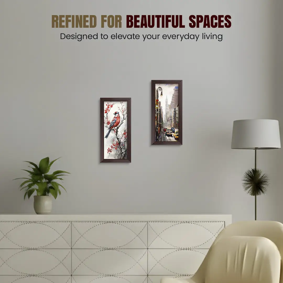 10x5" Classic Rose Wood Picture Frame - Elegant Wall Display For Photos & Artwork thumbnail 2