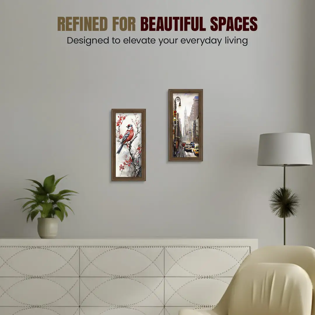 10x5" Classic Walnut Picture Frame - Timeless Wall Display For Family Photos & Artwork thumbnail 2