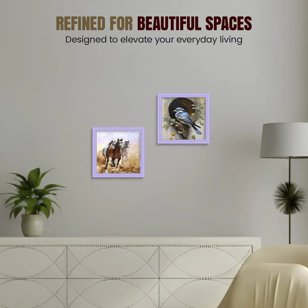 13x13" Classic Purple Picture Frame - Elegant Wall Display For Photos & Artwork thumbnail 2