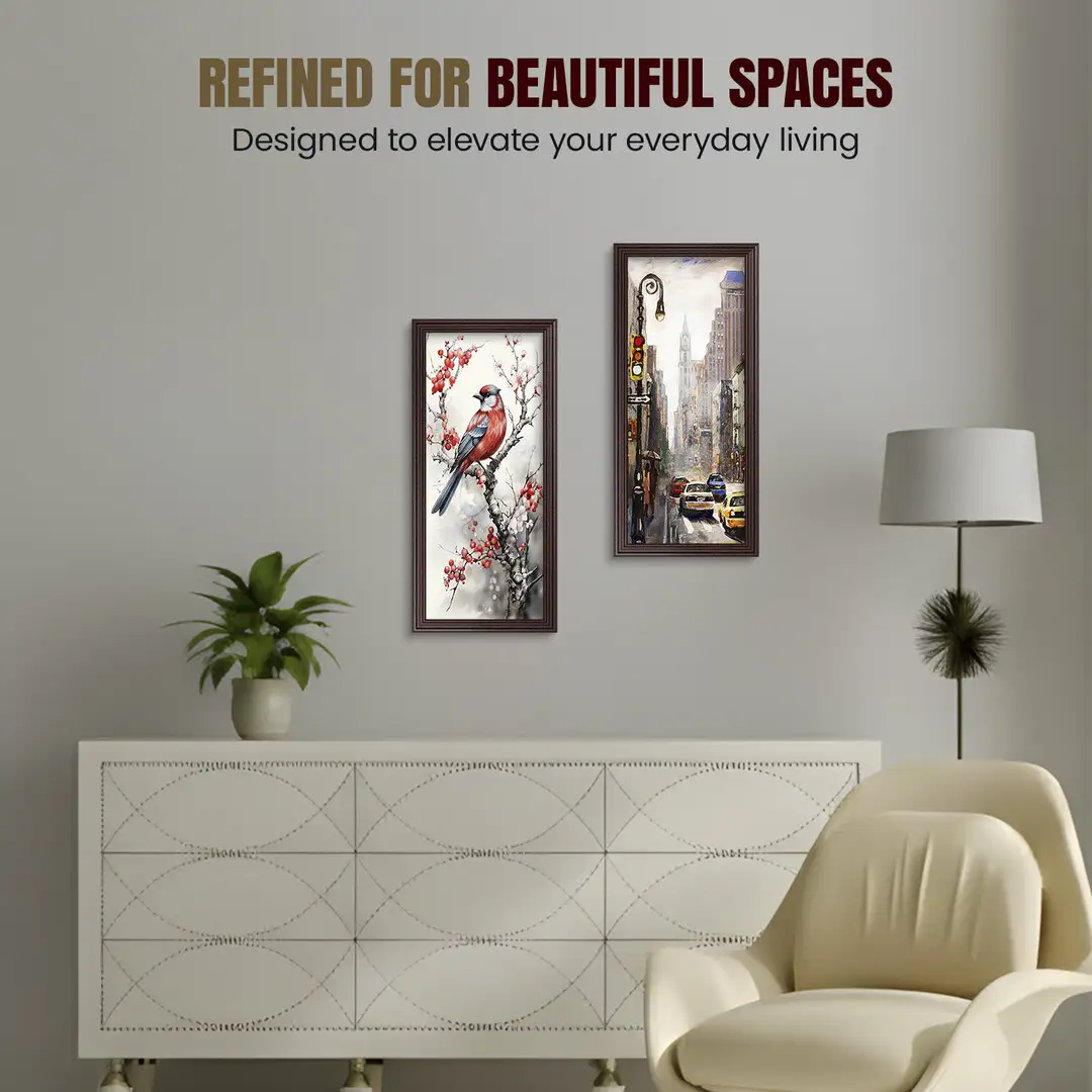 16x8" Classic Rose Wood Picture Frame - Elegant Wall Display For Photos & Artwork thumbnail 2