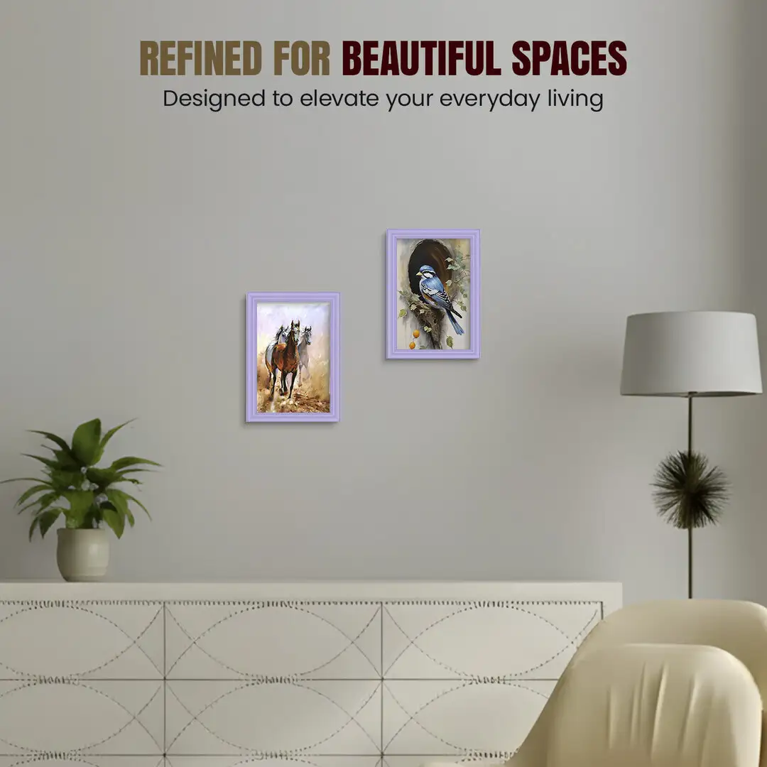 20x15cm Classic Purple Picture Frame - Elegant Wall Display For Photos & Artwork thumbnail 2