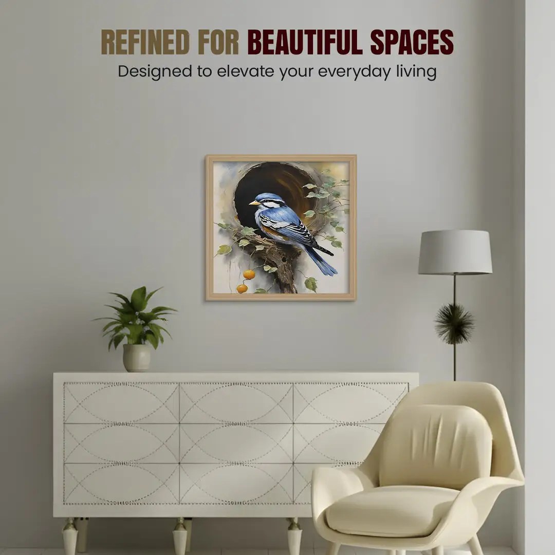 21x21" Classic Country Pine Picture Frame - Elegant Wall Display For Photos & Artwork thumbnail 2