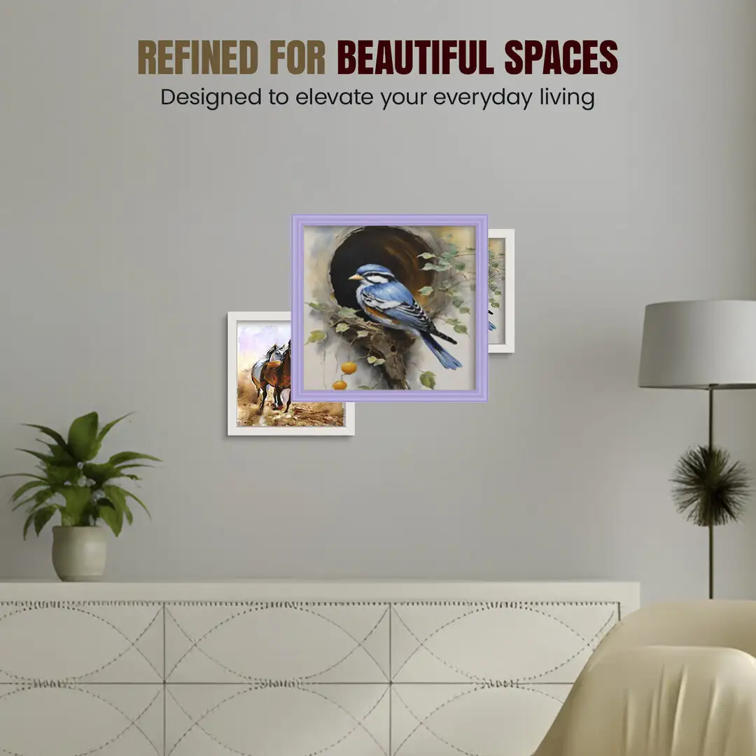 30x30cm Classic Purple Picture Frame - Elegant Wall Display For Photos & Artwork thumbnail 2