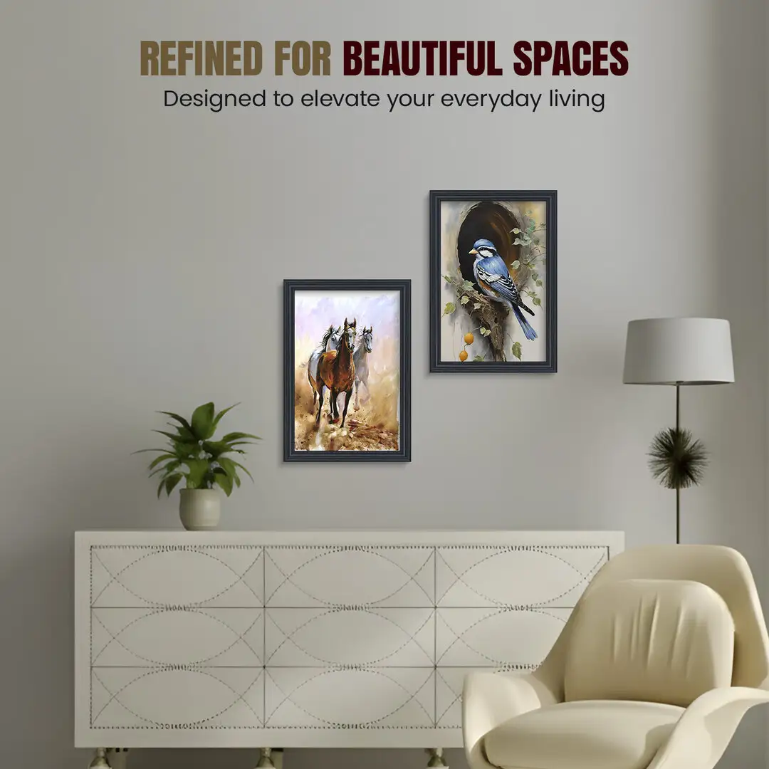 35x28cm Classic Black Picture Frame - Elegant Wall Display For Photos & Artwork thumbnail 2