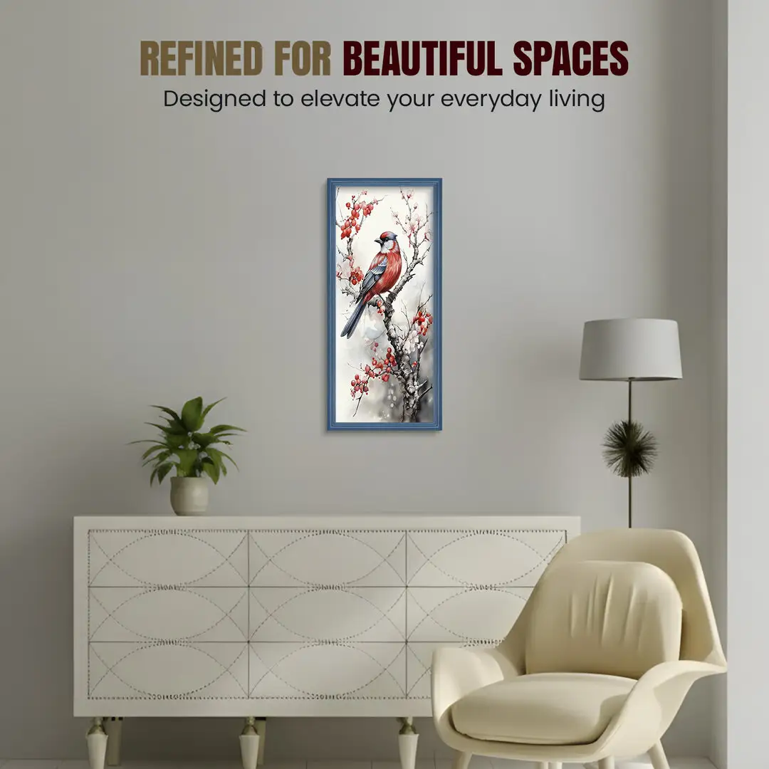 36x18" Classic Navy Blue Picture Frame - Elegant Wall Display For Photos & Artwork thumbnail 2