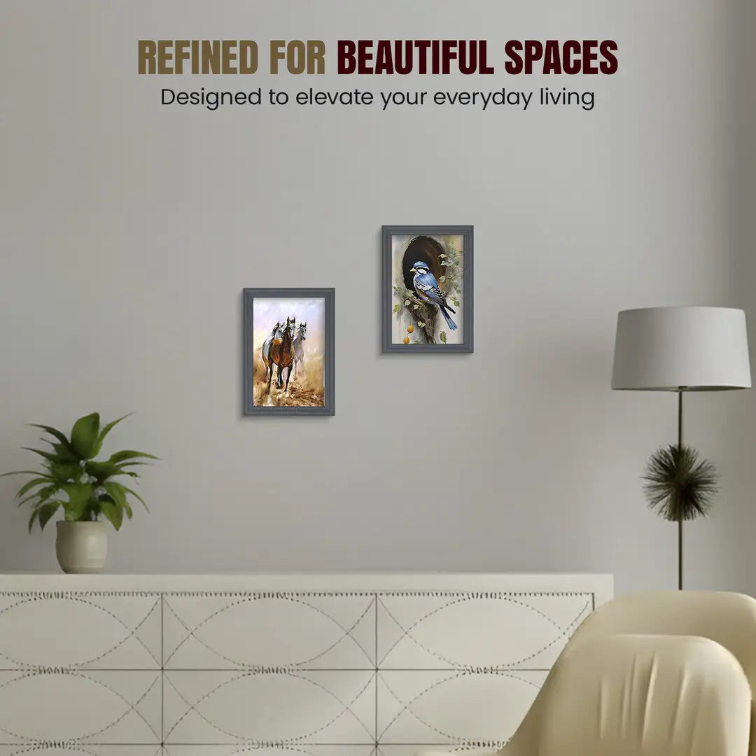 5x3.5" Classic Dark Grey Picture Frame - Timeless Wall Display For Family Photos & Artwork thumbnail 2