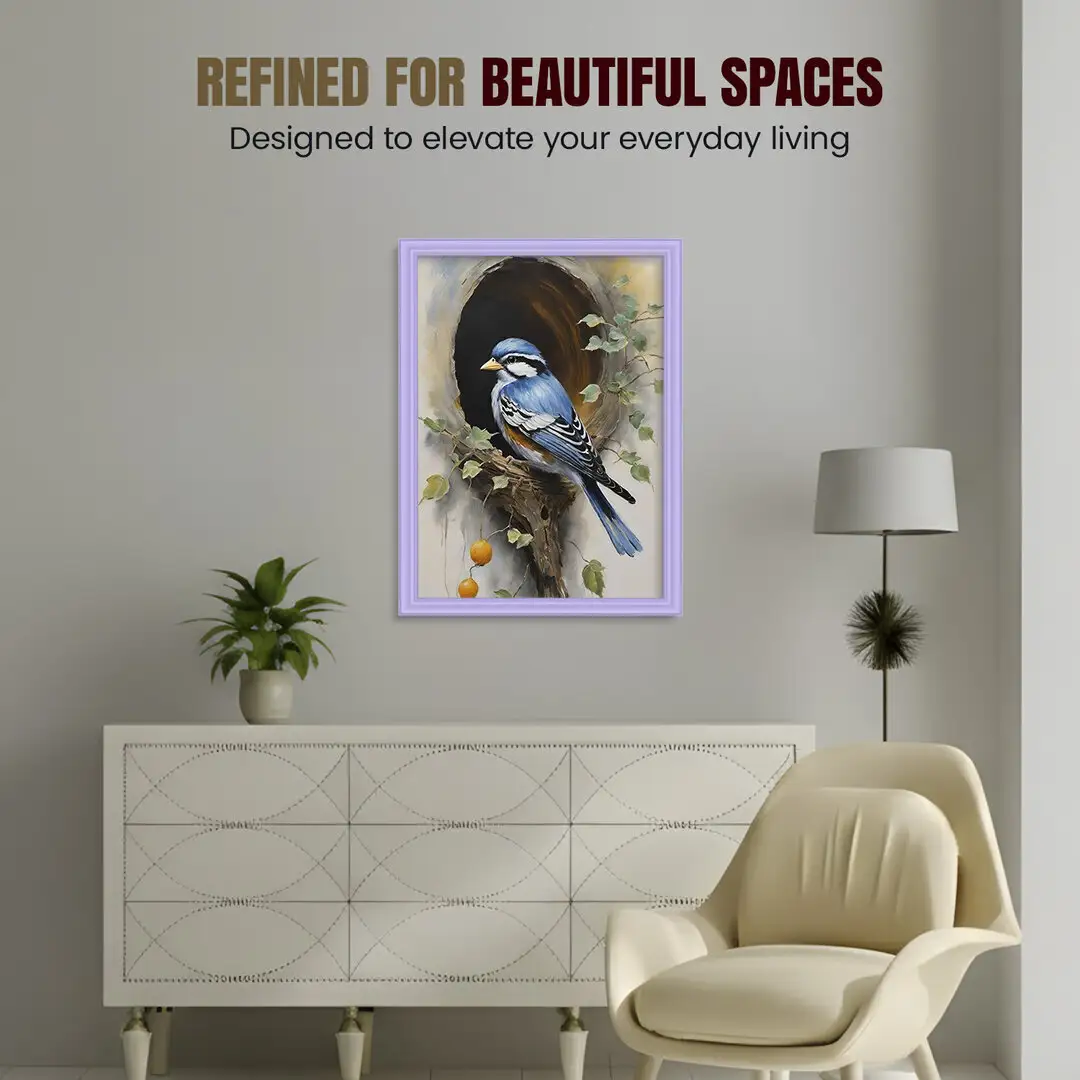 60x45cm Classic Purple Picture Frame - Elegant Wall Display For Photos & Artwork thumbnail 2