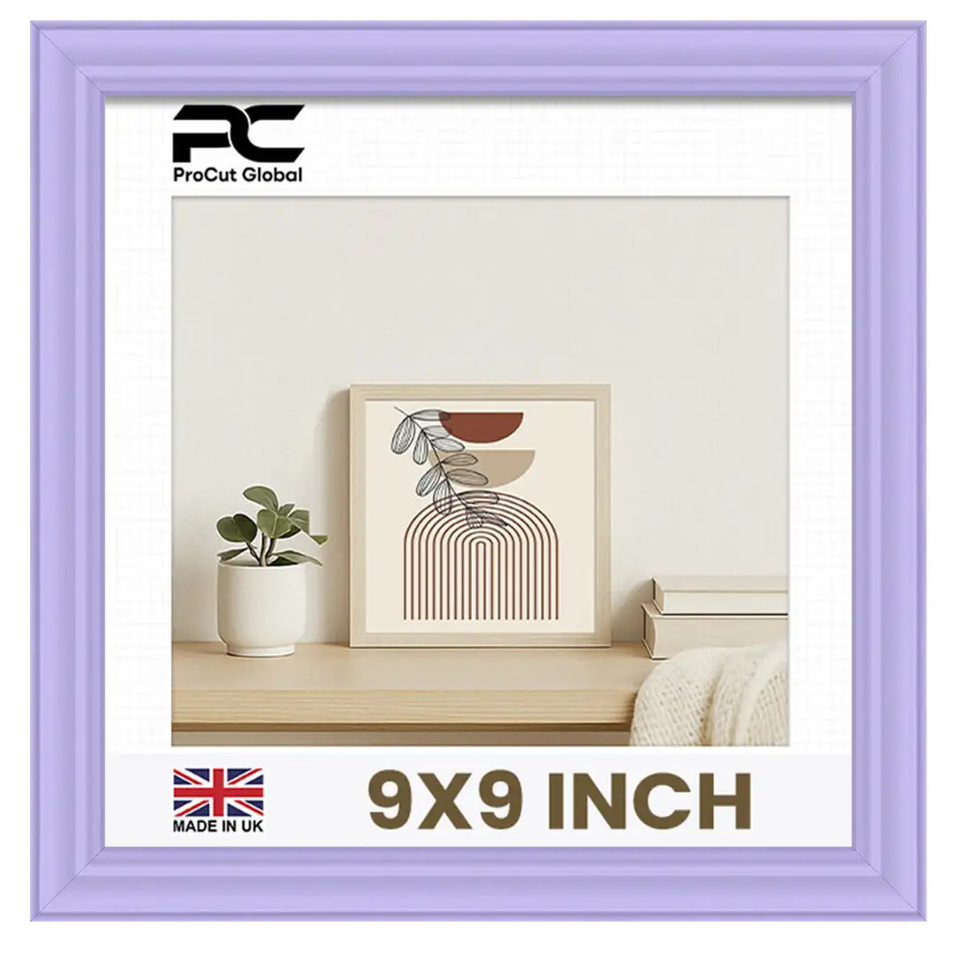 9x9" Classic Purple Picture Frame - Timeless Wall Display For Family Photos & Artwork thumbnail 1