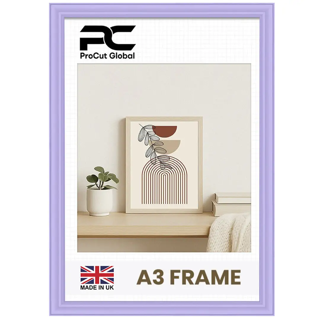 A3 Classic Purple Picture Frame - Elegant Wall Display For Photos & Artwork thumbnail 1