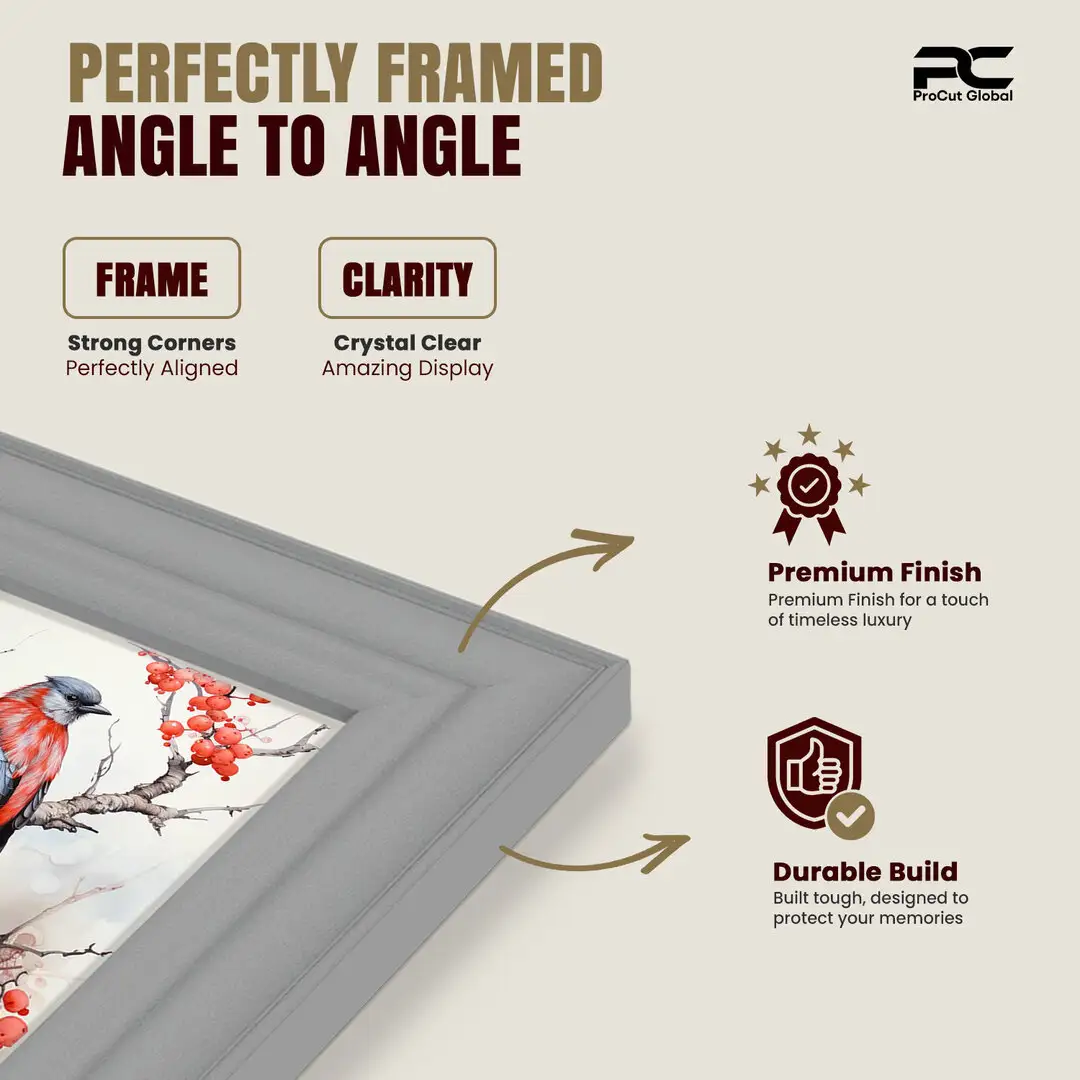 20x15" Classic Light Grey Picture Frame - Elegant Wall Display For Photos & Artwork thumbnail 6