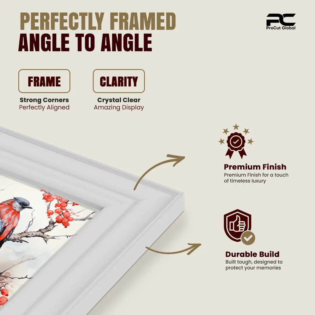 26x10" Classic White Picture Frame - Elegant Wall Display For Photos & Artwork thumbnail 6