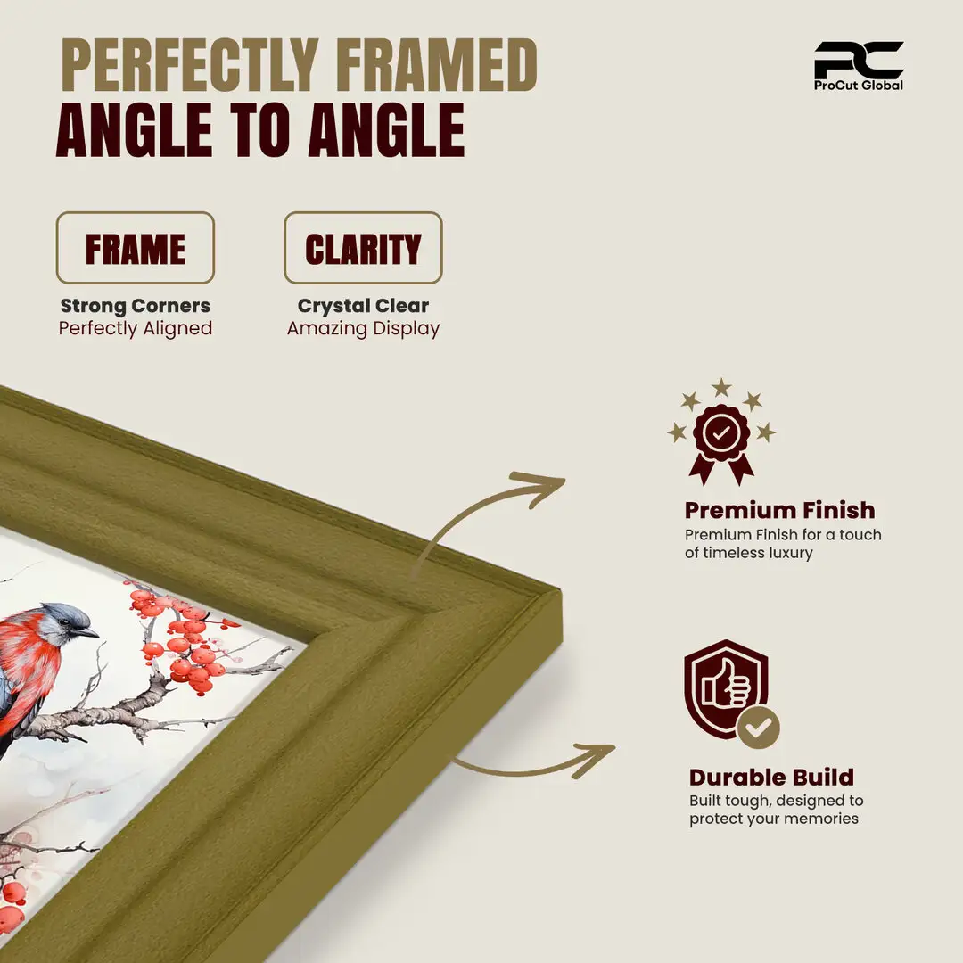 28x16" Classic Gold Picture Frame - Timeless Wall Display For Family Photos & Artwork thumbnail 6