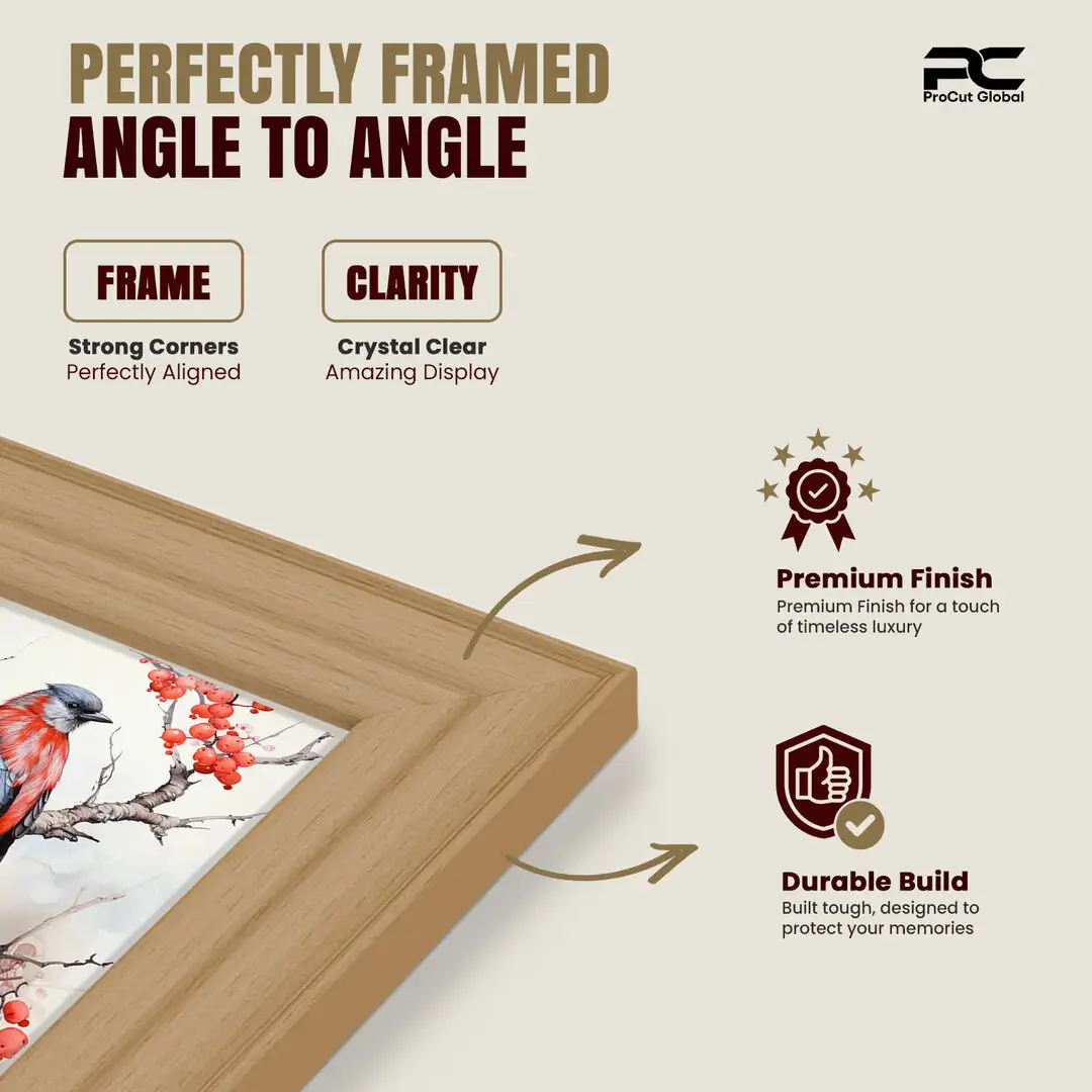 45x45cm Classic Country Pine Picture Frame - Timeless Wall Display For Family Photos & Artwork thumbnail 6