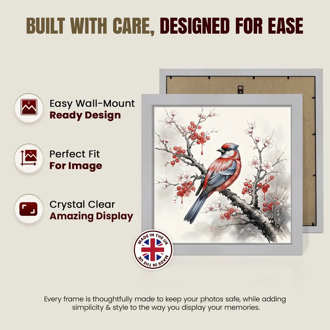 13x13" Sleek Silver Picture Frame - Elegant Wall Or Desk Display thumbnail 7