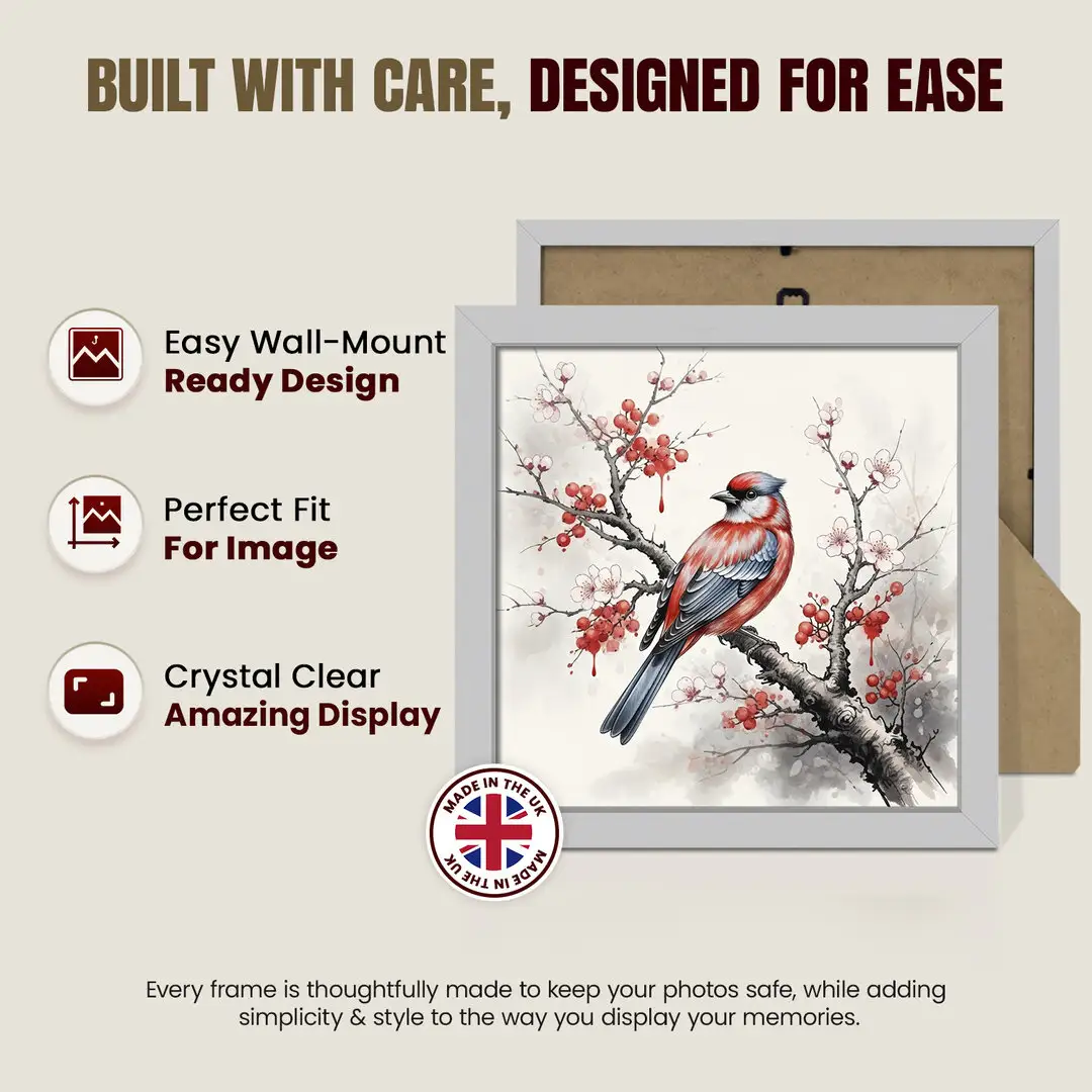 15x15cm Sleek Silver Picture Frame With Clear Acrylic Front - For Premium Wall Decor thumbnail 7