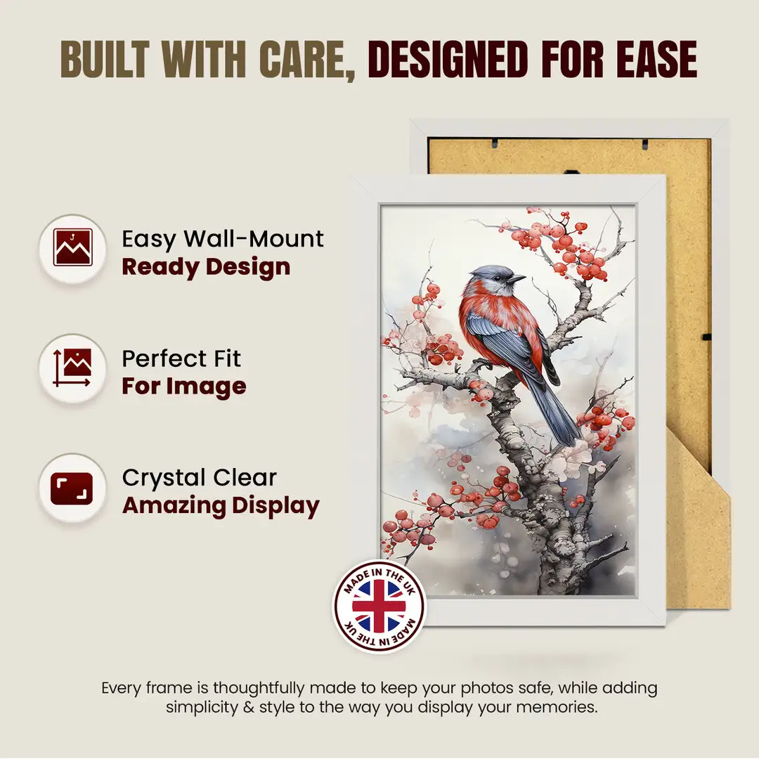 20x15cm Sleek White Picture Frame With Clear Acrylic Front - For Premium Wall Decor thumbnail 7