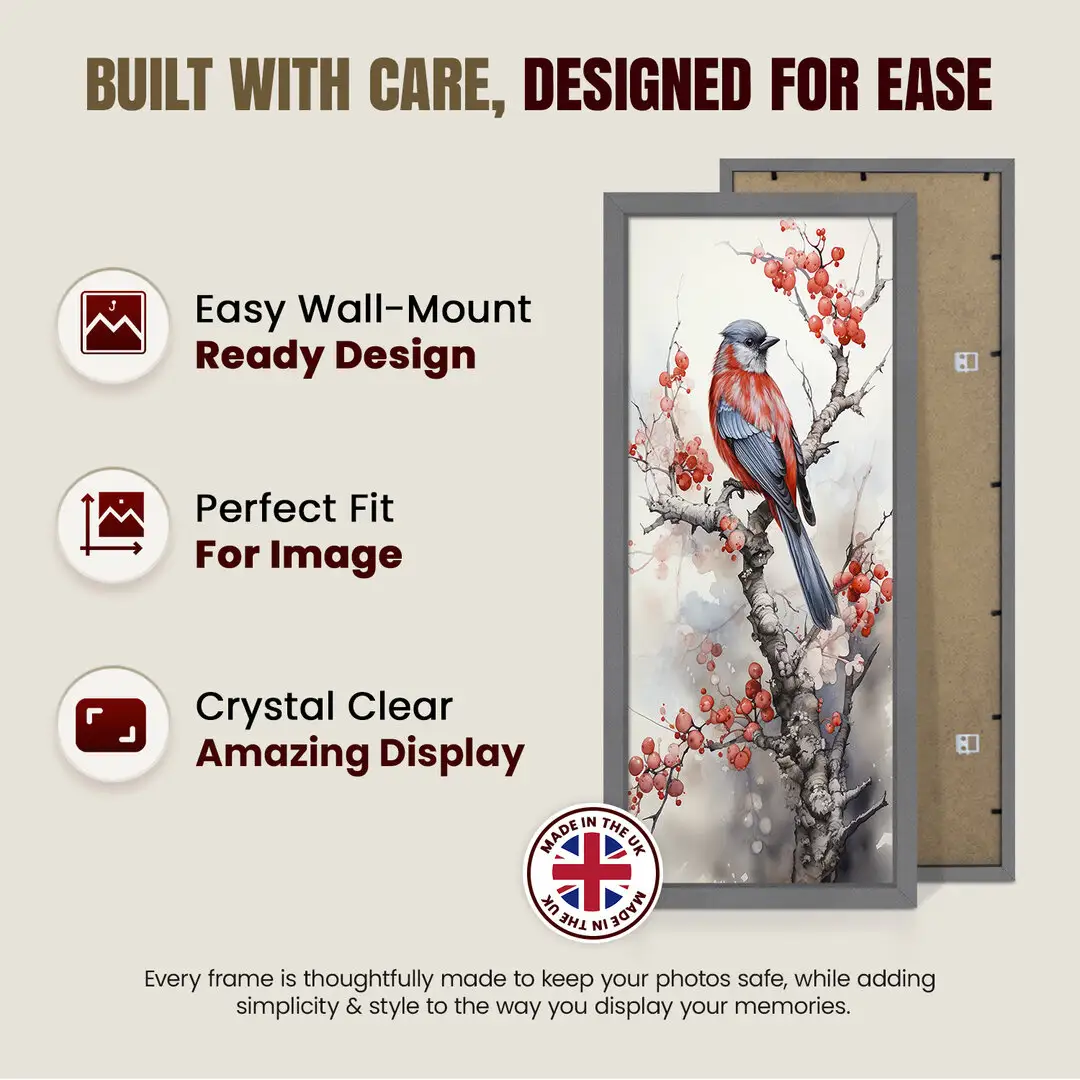 20x8" Sleek Dark Grey Picture Frame With Clear Acrylic Front - For Premium Wall Decor thumbnail 7