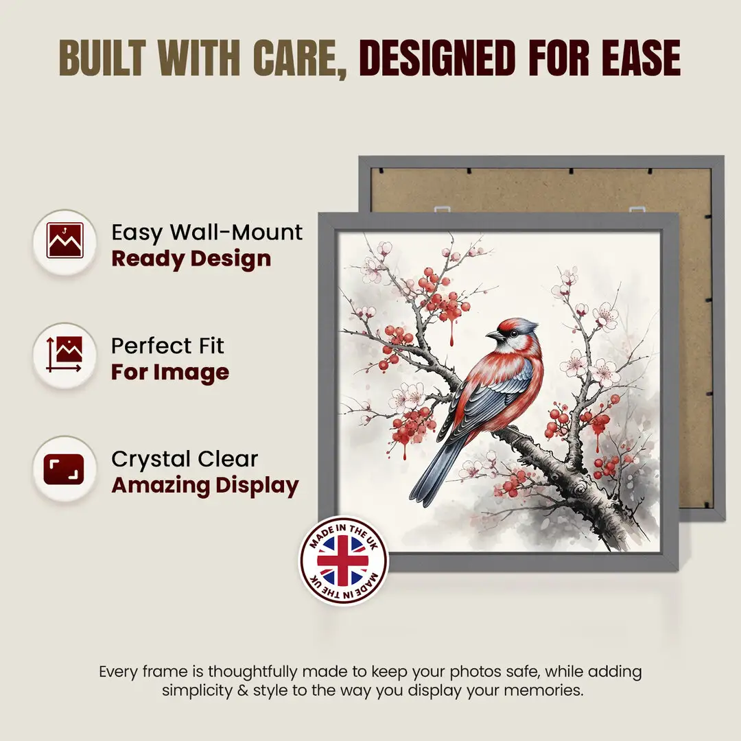 22x22" Sleek Dark Grey Picture Frame - Elegant Wall Or Desk Display thumbnail 7