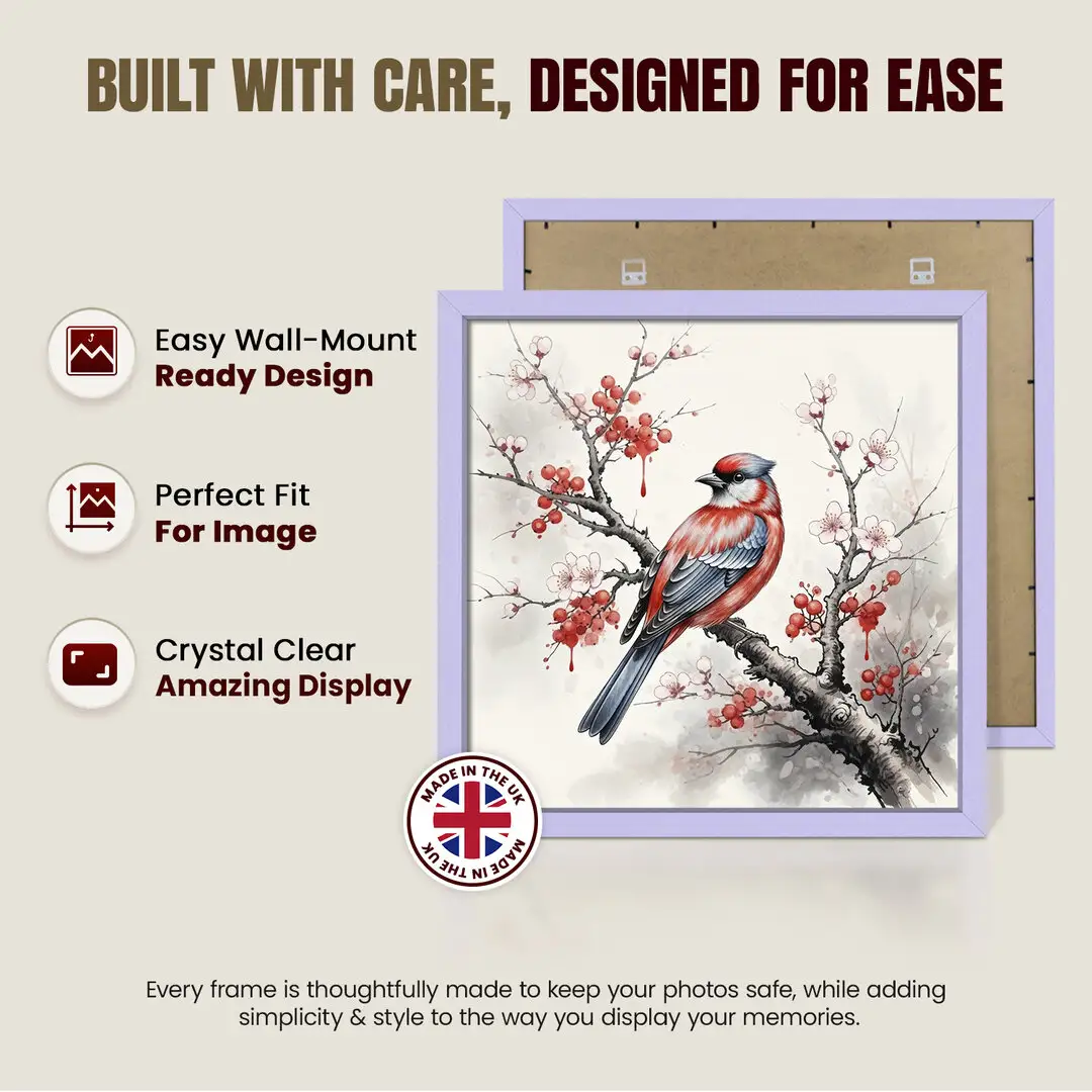 24x24" Sleek Purple Picture Frame - Elegant Wall Or Desk Display thumbnail 7