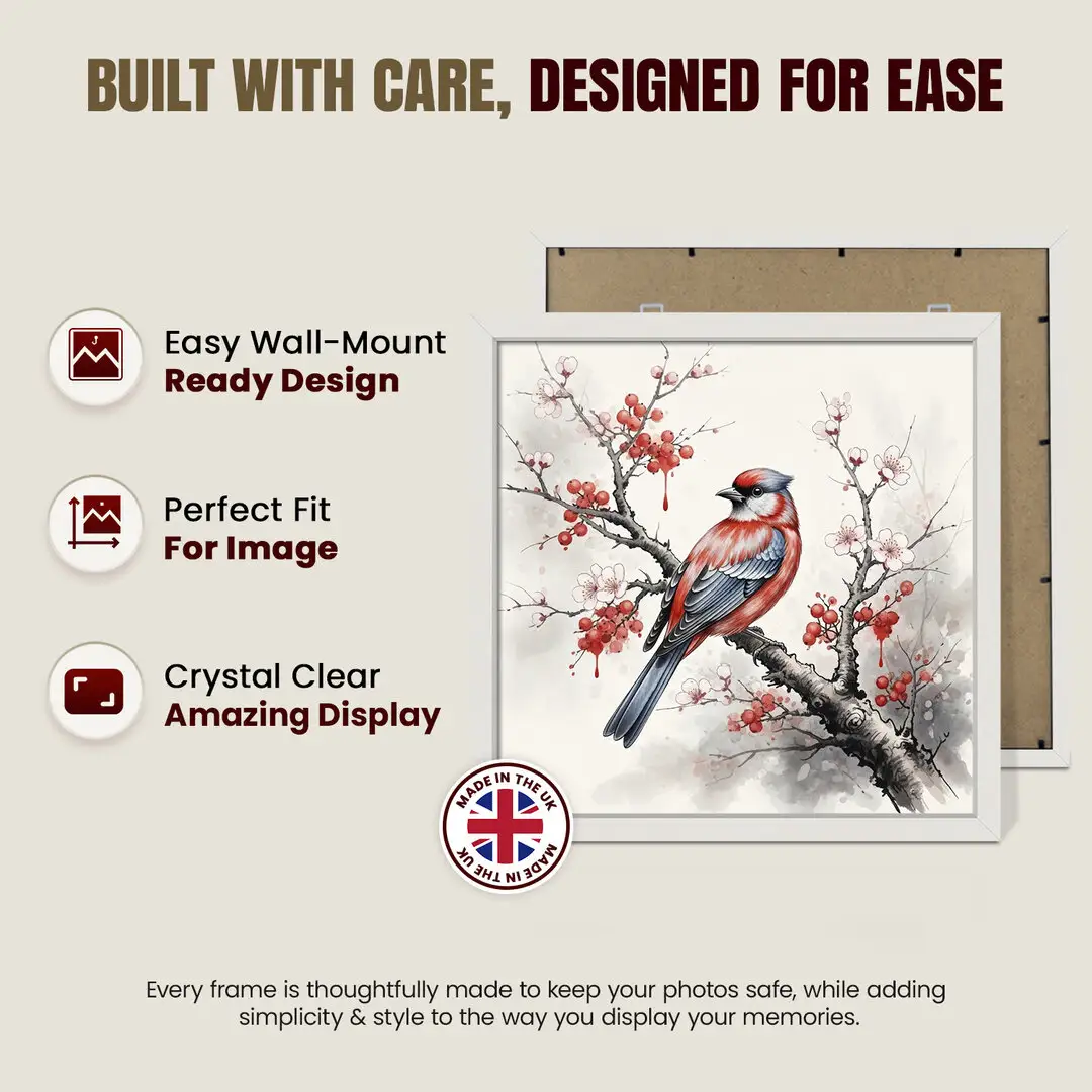 25x25" Sleek White Picture Frame With Clear Acrylic Front - For Premium Wall Decor thumbnail 7
