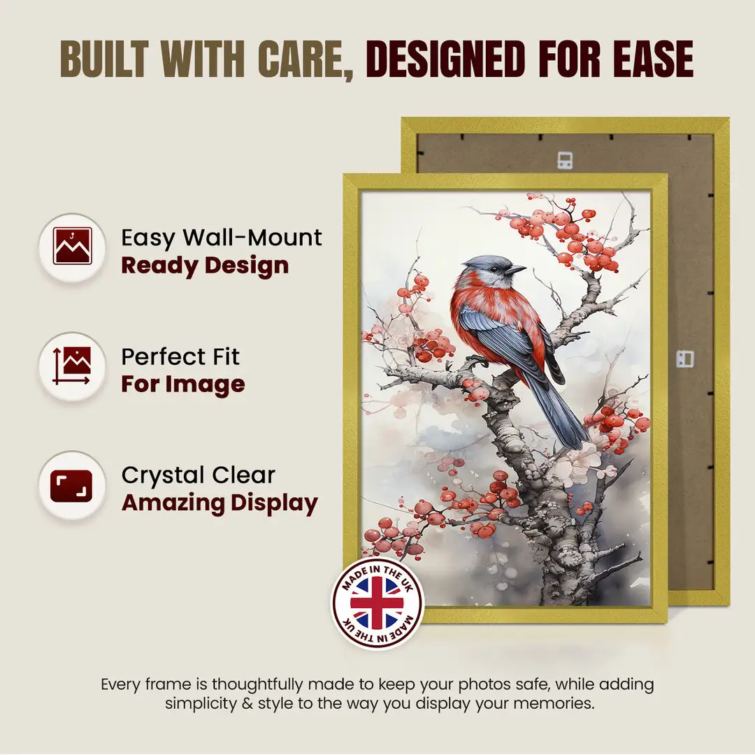 26x18" Sleek Gold Picture Frame With Clear Acrylic Front - For Premium Wall Decor thumbnail 7