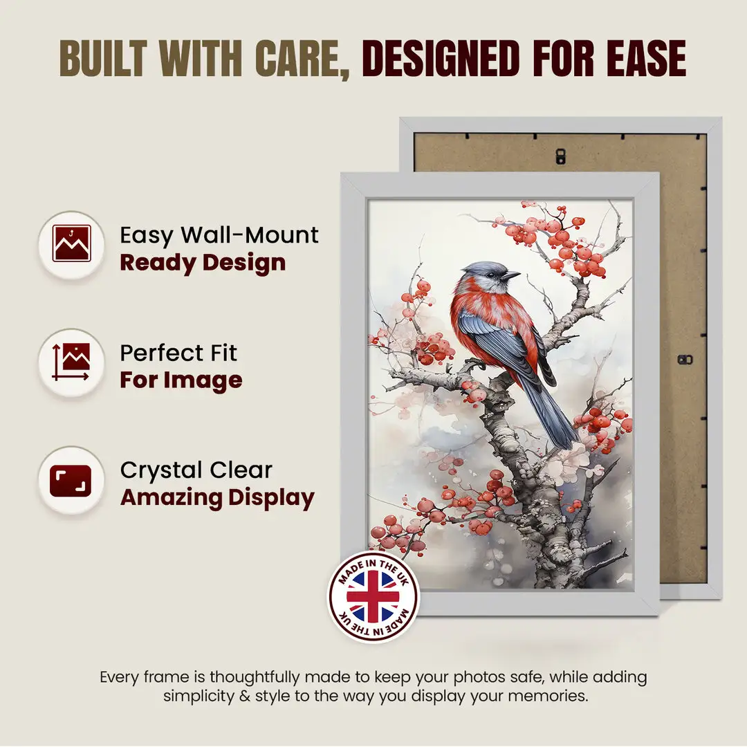 45x30cm Sleek Silver Picture Frame - Elegant Wall Or Desk Display thumbnail 7