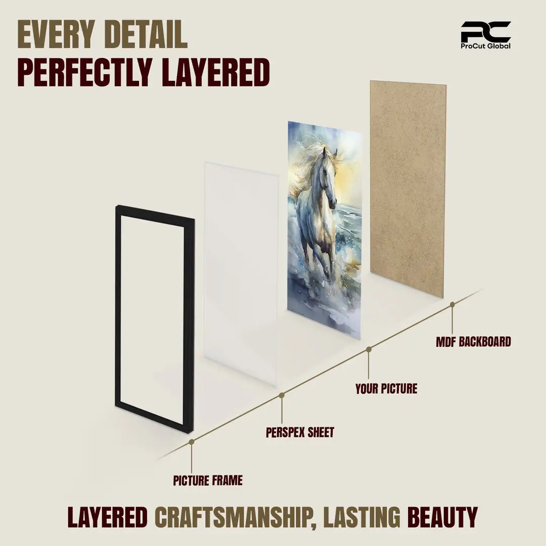 26x12" Sleek Black Picture Frame With Clear Acrylic Front - For Premium Wall Decor thumbnail 3