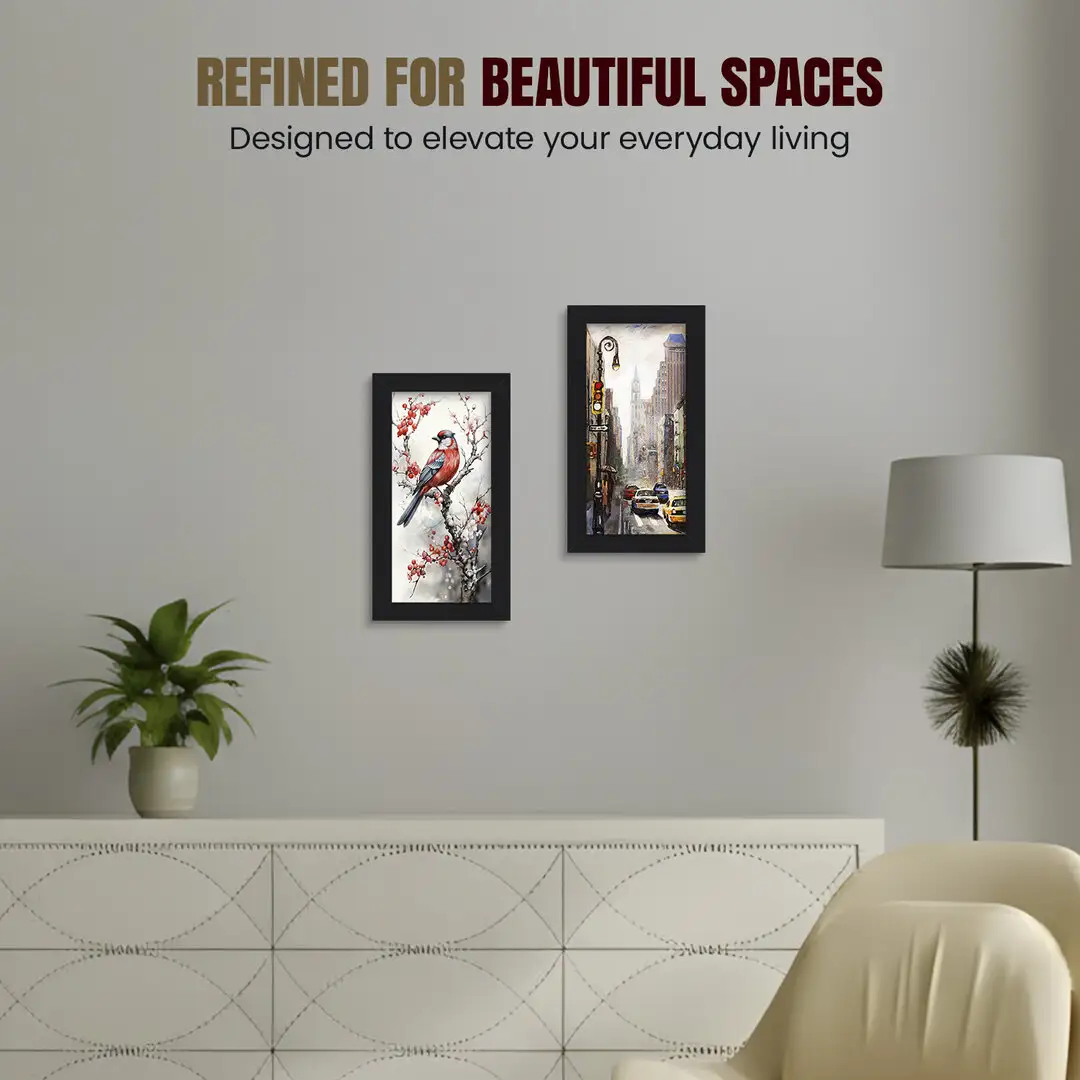 10x4" Sleek Black Picture Frame With Shatterproof Acrylic Front - Minimalist Wall Display thumbnail 2