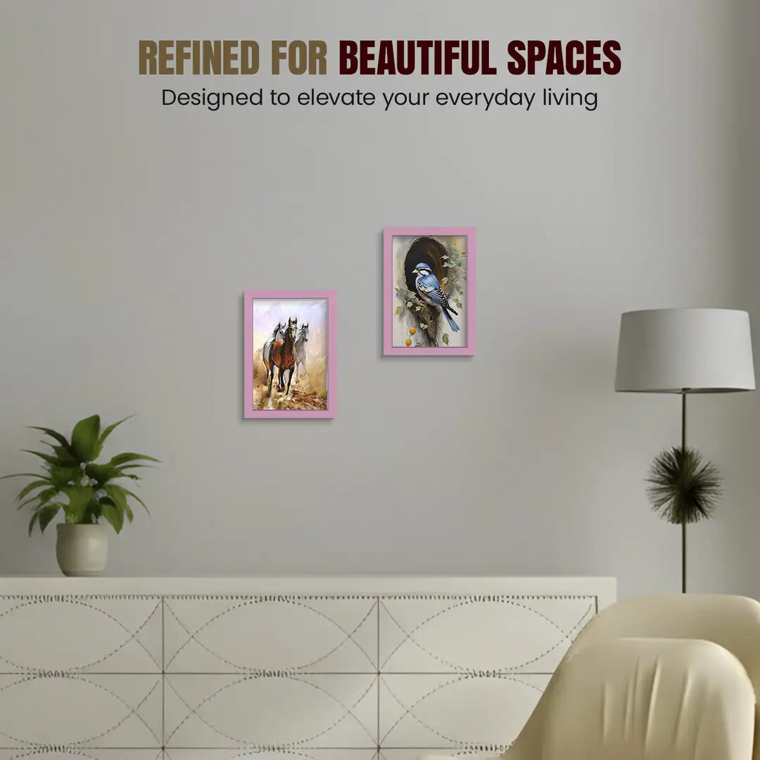 11x8.5" Sleek Pastel Pink Picture Frame With Shatterproof Acrylic Front - Minimalist Wall Display thumbnail 2