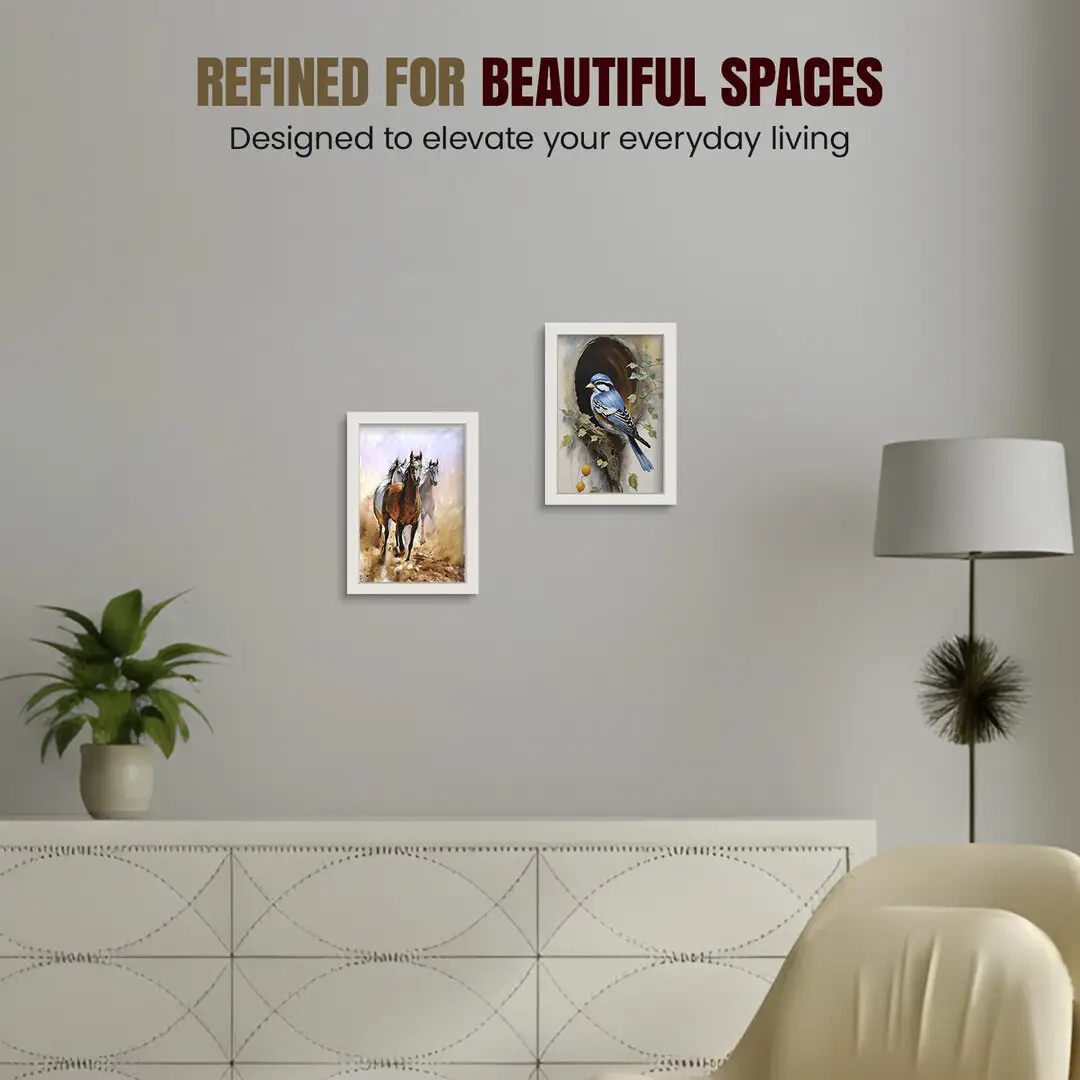 11x8.5" Sleek White Picture Frame With Shatterproof Acrylic Front - Minimalist Wall Display thumbnail 2