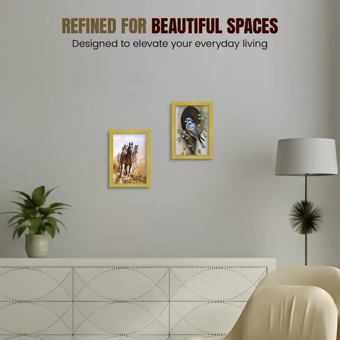 12x8" Sleek Gold Picture Frame With Clear Acrylic Front - For Premium Wall Decor thumbnail 2