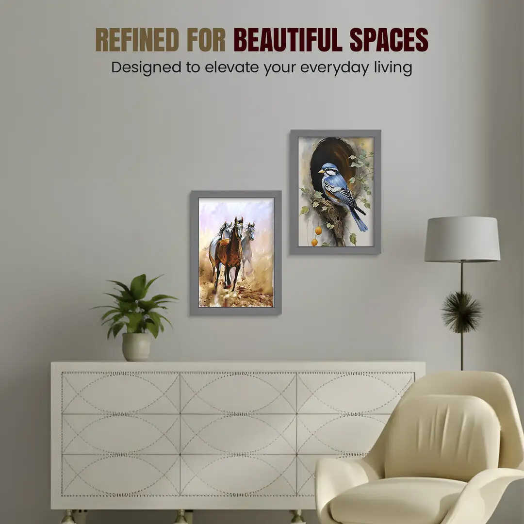 15x10" Sleek Dark Grey Picture Frame - Elegant Wall Or Desk Display thumbnail 2